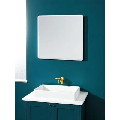 Image of Showerdrape Trafalgar Large Frameless Bathroom Wall Mirror, Mounted Mirror For Bathroom, Modern Bevel Edge Vanity Square