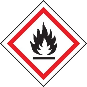 Image of Hazard Signs Flammable GHS label Self Adhesive Vinyl