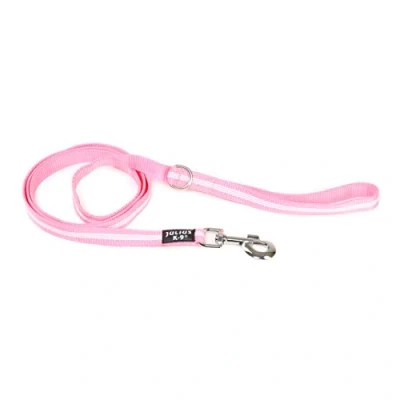 Image of Julius K9 IDC Tubular Webbing Leash with Handle and D Ring, 19 mm x 1.8 m, Pink