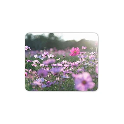 Image of Destination Vinyl ltd Pretty Cosmos Flowers Mouse Mat Pad Flowery Mum Sister Computer #14080