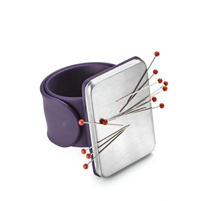 Image of Prym 610282 1 Arm Pin Cushion Magnetic Dark Violet x 1, Purple, One Size (Pack of 1)