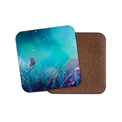 Image of 1 x Magical Butterfly Coaster Fantasy Fairy Pretty Cute Girls Kids Fun #14929