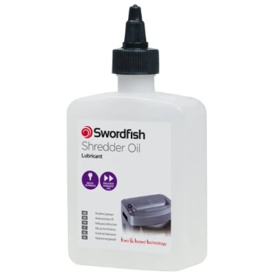 Image of Swordfish 350ml Shredder Oil Lubrication Bottle Suitable for all Paper Shredders ref 40240