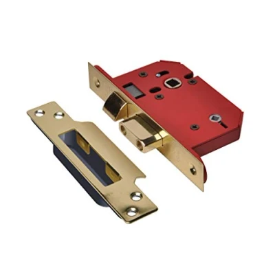 Image of Union UNNY22WCPB25 J22WCS StrongBOLT Bathroom Lock Mortice Sashlocks Internal Use, Brown