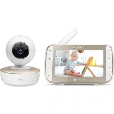 Image of Motorola Nursery Baby Monitor with Camera Nanny Cam VM50G Color Display, Two Way Communication, and Infrared Night Vision 300M Range Zoom, Tilt, Pan