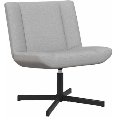 Image of vidaXL Accent Chair Cloud grey Fabric upholstery and metal base