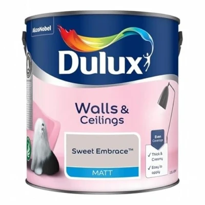 Image of Dulux Walls and Ceilings Matt Paint, Sweet Embrace 2.5L
