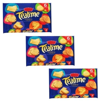 Image of Assorted Traditional British Biscuit Selection Bundle with Crawfords Classic Teatime Variety Pack (Set of 3 x 275g)
