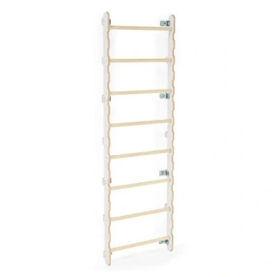 Image of MAMOI Kids Climbing wall ladder Swedish (XXL/XL) Gorilla gym indoor frames for children 100% ECO Made in EU, White