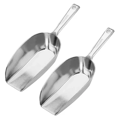 Image of Westmark Baking/Weighing/Filling Scoops, Pack of 2, Capacity: 300 ml Each (Approx. 290 g Flour), Aluminium, Hygia, Silver, 915122E3