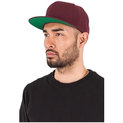 Image of Flexfit Classic Snapback Cap, Mütze Unisex Kappe für Damen und Herren, One Size, Farbe maroon