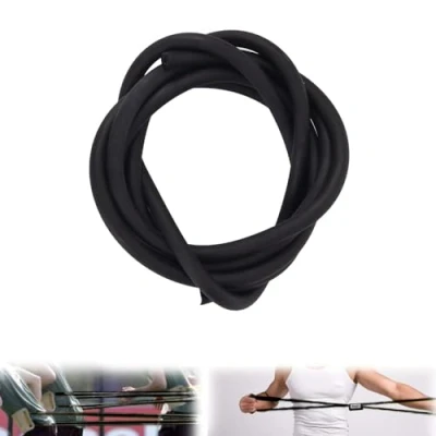 Image of 5M/16.40FT Length Natural Latex Tube Surgical Band Tubing Rubber Hose ID 1.7mm OD 4.5mm(Black)