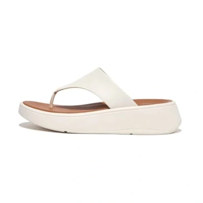 Image of F Mode Leather Platform Toe Post Women&#039;s Sandals