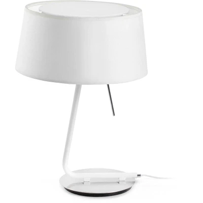 Image of Hotel 1 Light Table Lamp Chrome, White, E27