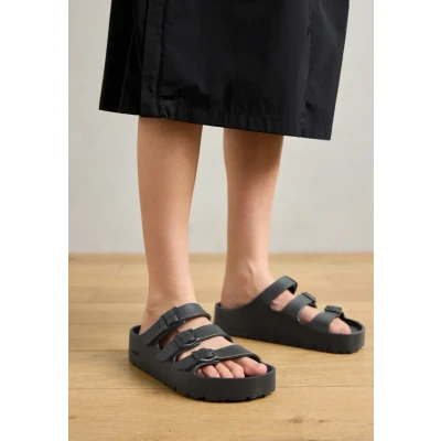 Image of Birkenstock Florida III FLEX Platform Slippers, Women&#039;s, Size: 390, Black shoes