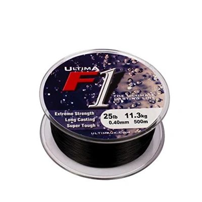 Image of Ultima F1 600m Spool Special Surf Line Black, 0.38mm 25.0lb/13.6kg