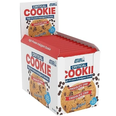 Image of Applied Nutrition Protein Cookies Critical Cookie, High Snack (12 Pack x 73g) (Chocolate Chip)