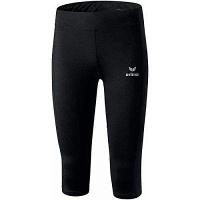 Image of Erima Women&#039;s Performance Cropped Running Pants Black, Size 44