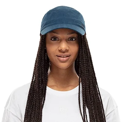 Image of Buff Military Cap Açai Blue Unisex S/M