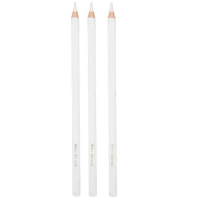 Image of White Charcoal Sketch Pencils, 3Pcs Highlighter Sketching Pencils for Professionals Kids Beginners Artists Coloring