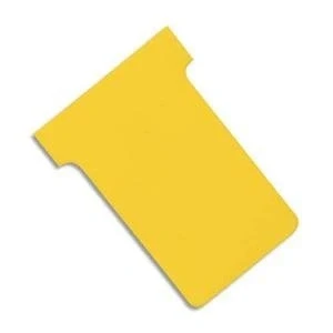 Image of Nobo A80 Size 3 T Cards Yellow (Pack of 100)