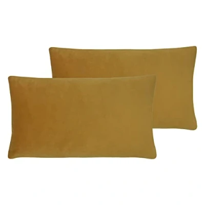 Image of Paoletti Sunningdale Cushions (Twin Pack) Yellow Size 30 cm x 50