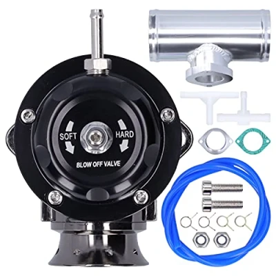 Image of Blow Off Valve, SDD‑BOVGRSBL FPG250, Type‑RS BOV Aluminium Billet Universal Turbo Valve with 2.5in Flange Pipe(Black)