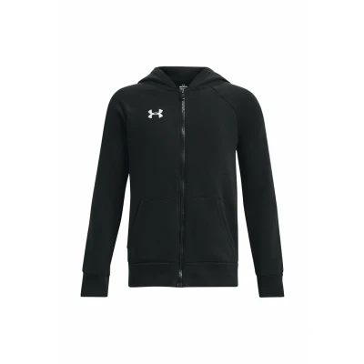 Image of Under Armour UA Rival FZ Zipup sweatshirt Black for kids, Size: 14 16y,