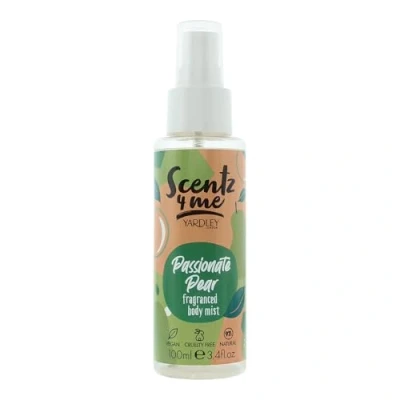 Image of Yardley London Scentz 4 Me Passionate Pear Body Mist, Fresh &amp; Fruity Fragrance, Long Lasting Spray, Mist,100ml