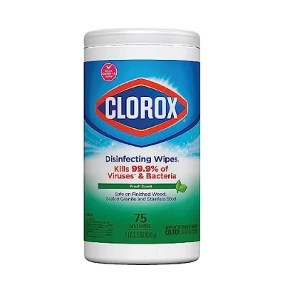 Image of Clorox Disinfecting Wipes, Fresh Scent, 75 Count Canister