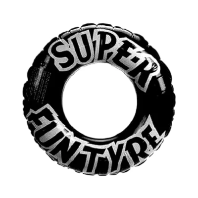 Image of Lizzy 36&quot; Black Tyre Swim Ring Inflatable Swimming Pool Float Tube Round Shaped Water Fun Beach Toys for Summer Party Kids Adults
