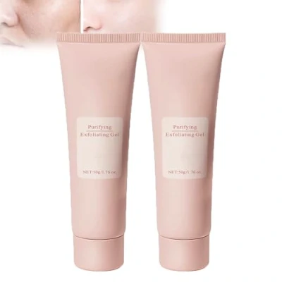 Image of Purifying Exfoliating Gel,Purifying Enzymes Gel,Face and Body Scrub Gel,Gentle Facial Exfoliator Cleanser,Exfoliating Face for All Skin Types (2PCS)