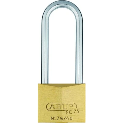 Image of ABUS 26846 63mm Long Shackle Brass Padlock with Reversible Key