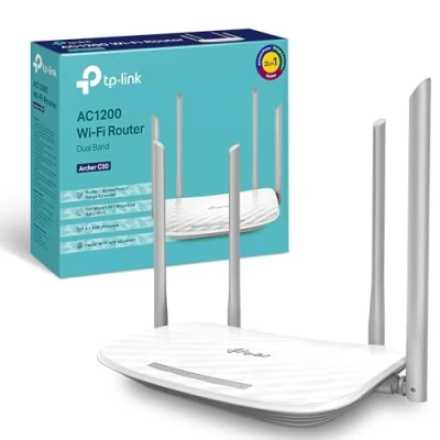 Image of TP Link AC1200 Wireless Dual Band Wi Fi Router, Speed Up to 867 Mbps/5 GHz + 300 Mbps/2.4 GHz, 4+1 Fast Ports, Single Core CPU, Parental Control, Easy setup (Archer C50)