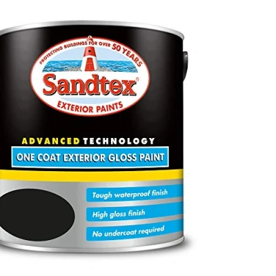 Image of Sandtex Retail One Coat Exterior Gloss Black 2.5 L