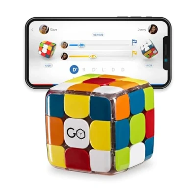Image of GoCube Edge Connected Electronic Bluetooth Cube. Smart Cube 3x3 Magnetic Stickerless Speed Movements Tracker for Kids, Teens &amp; Adults. STEM Puzzle Toy Game. Free App