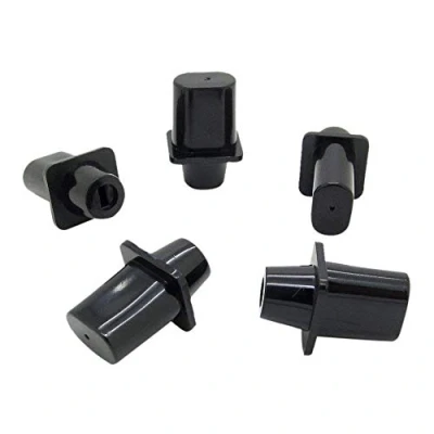 Image of Senmubery Tele Switch Cap Tip For Telecaster Top Hat Black Guitar Parts Pack Of 5