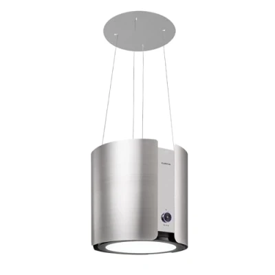 Image of Klarstein Skyfall Smart Island Hood, App and Gesture Control, Dimensions: 45 x 42 cm (ØxW), Freely Hanging, Recirculation Mode/Exhaust Air, 3 Levels, 402 m3 / h, 200 W, LED Lighting, EEC C, Silver
