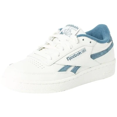 Image of Reebok Unisex Club C Revenge Sneaker, Chalk/Chalk/Hoops Blue F23, 2.5 UK