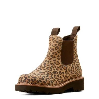 Image of ARIAT Women&#039;s Fatbaby Twin Gore Single Stitch Welt Elastic Suede Leather Chelsea Boots (Cheetah, UK 4.5)