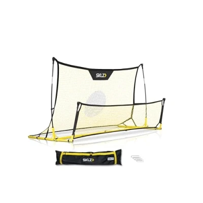 Image of SKLZ Unisex&#039;s Quickster Soccer Trainer Football Passing Pratice, Black, 6 x 4 ft