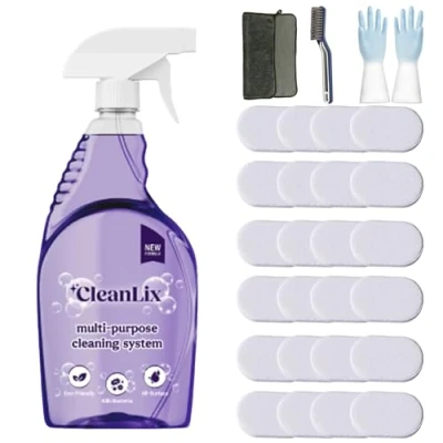 Image of Cleanlix Cleaning Spray, Cleaner for Instant Stain Removal, All Purpose Spray with Tablets, The in One Solution Every (Flowers*24,1 Bottle)
