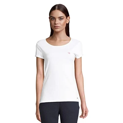 Image of TOM TAILOR Denim Ladie&#039;s 1031978 Basic T Shirt, 20000 White, XL