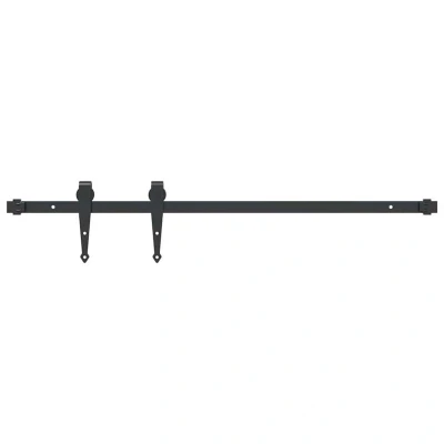 Image of vidaXL Sliding Cabinet Door Kit 91 cm Carbon Steel
