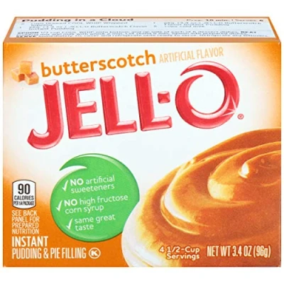 Image of Jell O Butterscotch Instant Pudding &amp; Pie Filling 96g