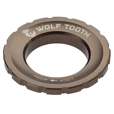 Image of Wolf Tooth Centerlock Rotor Lockring Espresso Customisable Bike Accessories And Components Precision Engineered