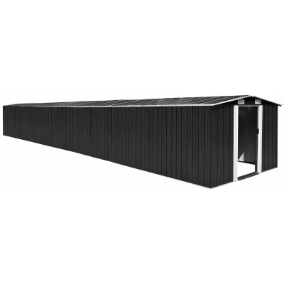 Image of vidaXL Garden Shed Anthracite 257x990x181 cm Galvanised steel