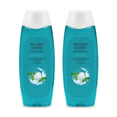 Image of by Amazon Sea Salt &amp; Mint Shower Gel, 2 x 500ml