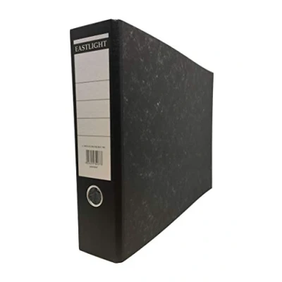 Image of Plastoreg Lever Arch File, A3 Landscape, Black, Pack of 2