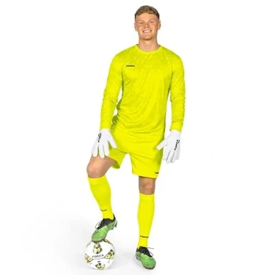 Image of FORZA Men&#039;s Long Sleeve Goalkeeper Kit [XS XXL] Elite Performance Football Jersey, Shorts &amp; Socks Available in 4 Bold Colours (UK, Alpha, XL, Regular, Fluro Yellow)